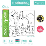 Mudpuppy: kolorowanka w rolce Zwierzęta Świata 3 metry - Noski Noski