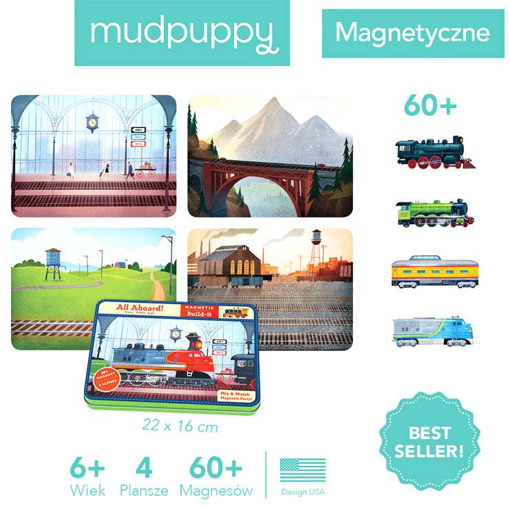 Mudpuppy: magnetyczne konstrukcje Pociagi - Noski Noski