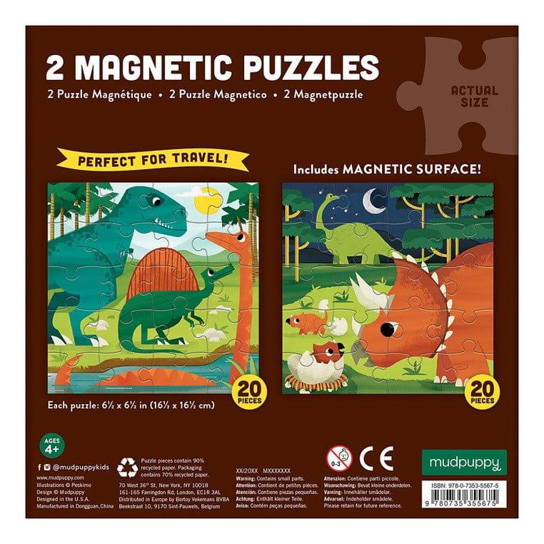 Mudpuppy: puzzle magnetyczne dinozaury Mighty Dinosaurs - Noski Noski