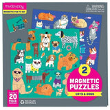 Mudpuppy: puzzle magnetyczne Psy i Koty - Noski Noski