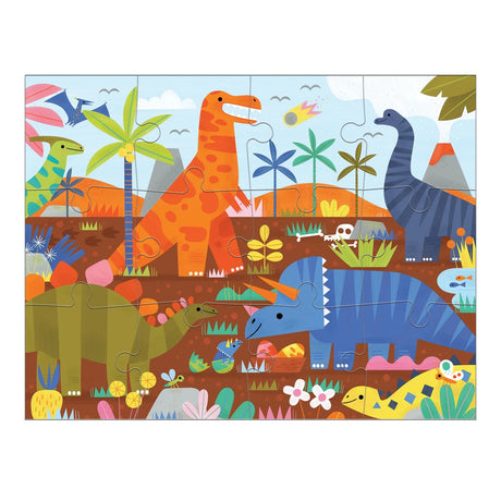 Mudpuppy: puzzle obserwacyjne Park dinozaurów 12 el. - Noski Noski