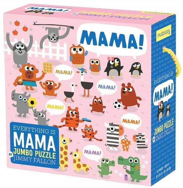 Mudpuppy: puzzle podłogowe Jumbo Mama 25 el. - Noski Noski