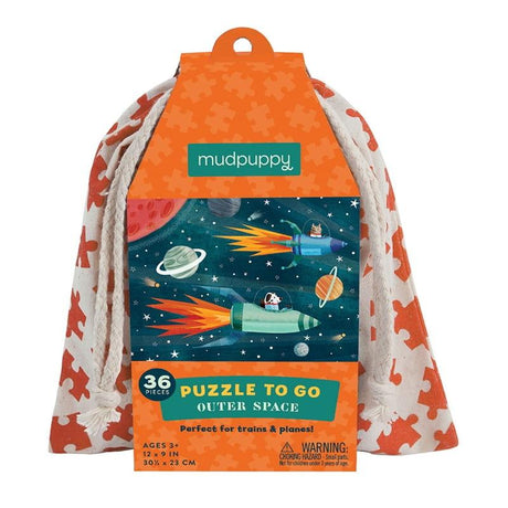 Mudpuppy: puzzle podróżne w woreczku To Go - Noski Noski