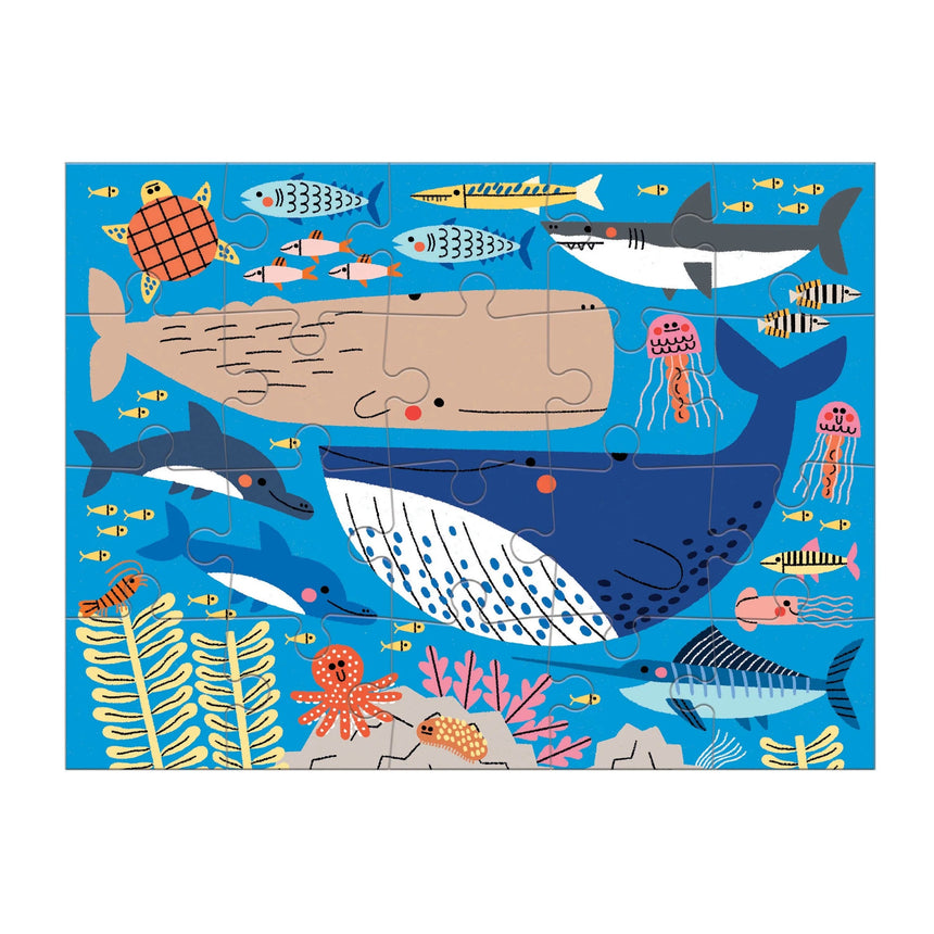 Mudpuppy: puzzle progresywne 4w1 Oceany świata - Noski Noski