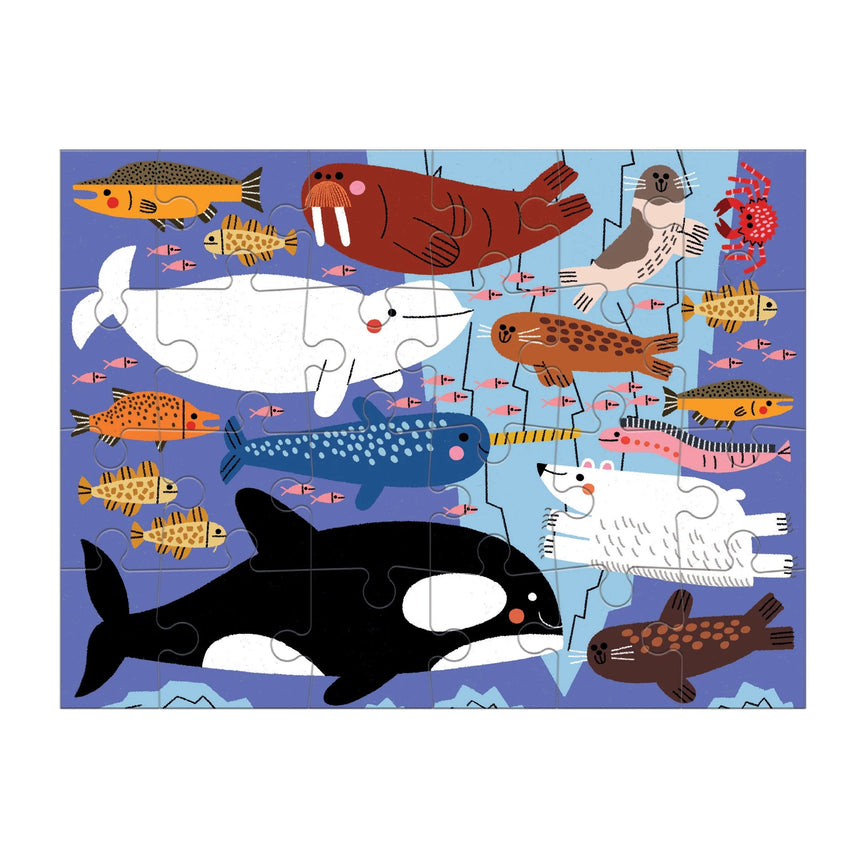Mudpuppy: puzzle progresywne 4w1 Oceany świata - Noski Noski
