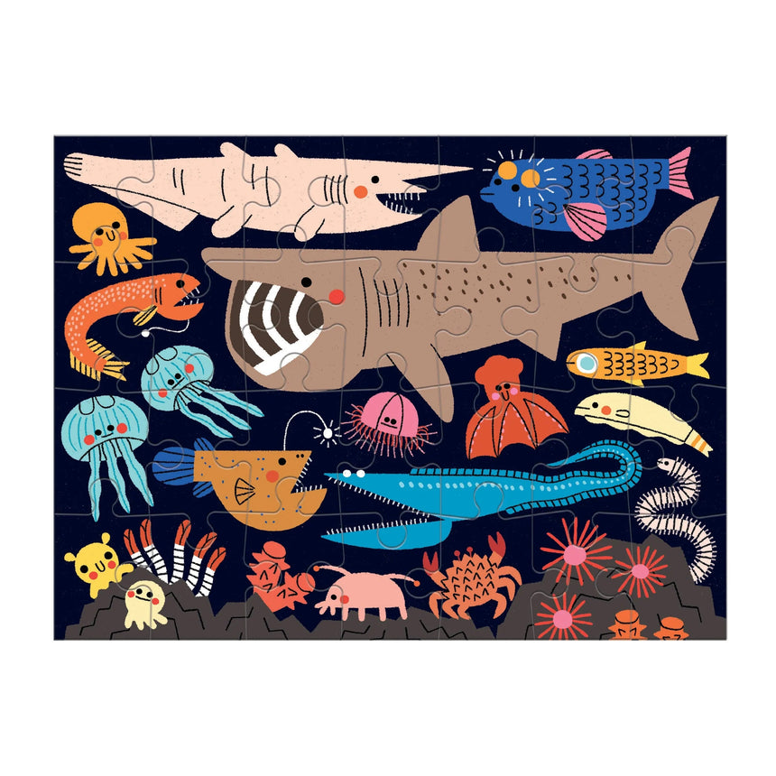 Mudpuppy: puzzle progresywne 4w1 Oceany świata - Noski Noski