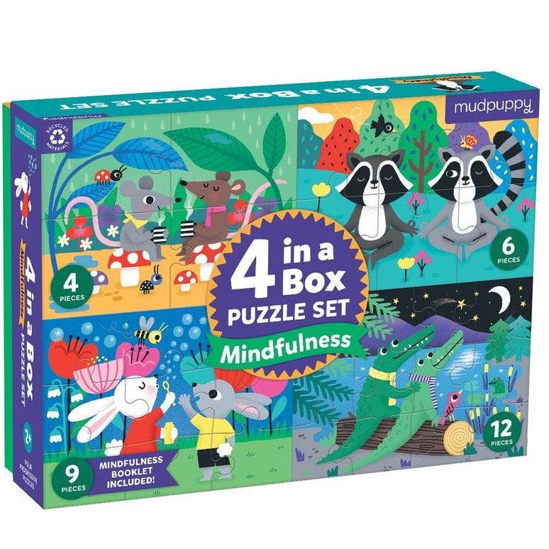 Mudpuppy: puzzle progresywne 4w1 uważność Mindfulness - Noski Noski