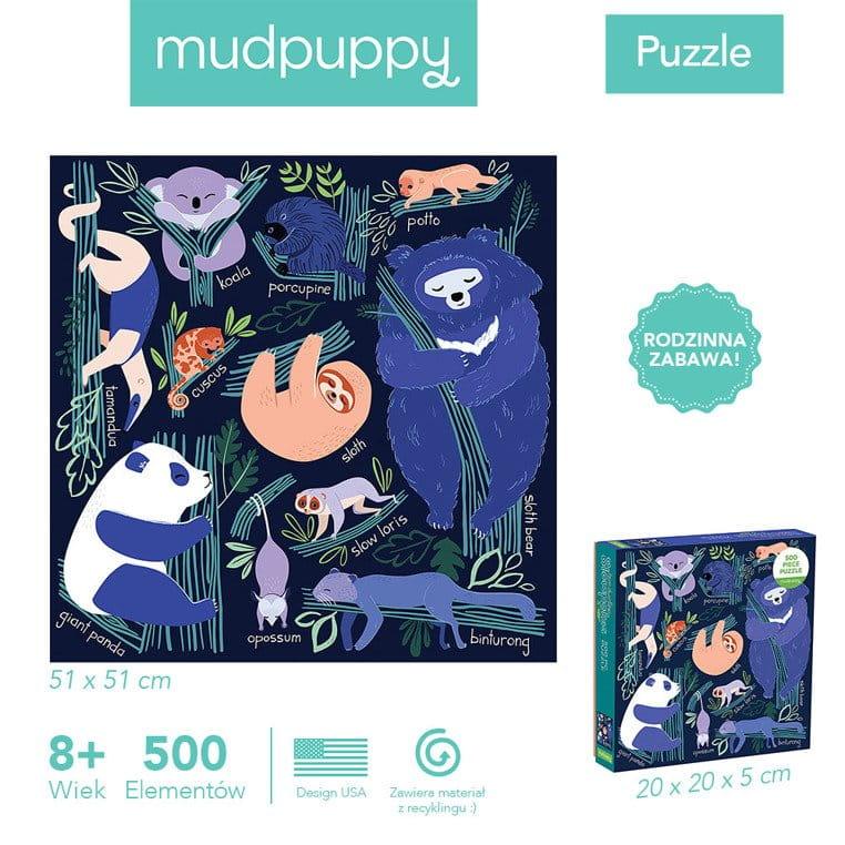 Mudpuppy: puzzle rodzinne Drzemka w Drzewach 500 el. - Noski Noski
