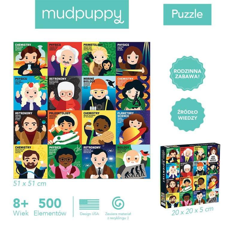 Mudpuppy: puzzle rodzinne naukowcy Little Scientist 500 el. - Noski Noski