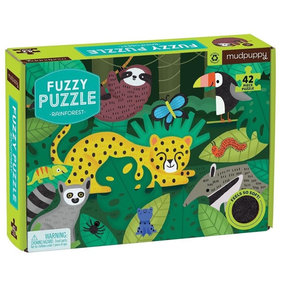 Mudpuppy: puzzle sensoryczne Rainforest - Noski Noski