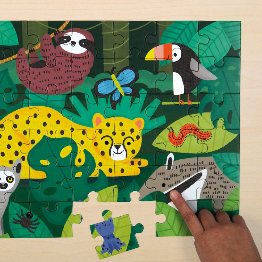 Mudpuppy: puzzle sensoryczne Rainforest - Noski Noski