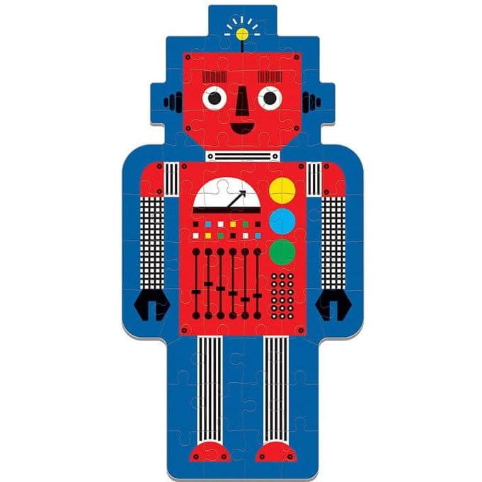 Mudpuppy: puzzle Shaped Puzzle Robot 50 el. - Noski Noski