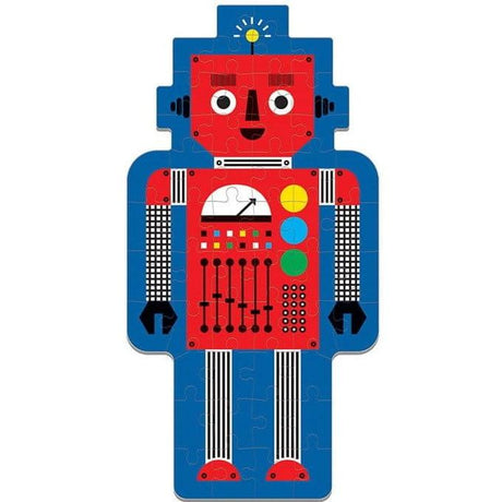 Mudpuppy: puzzle Shaped Puzzle Robot 50 el. - Noski Noski