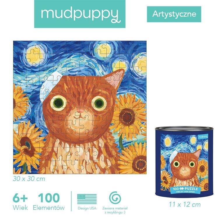 Mudpuppy: puzzle Vincat Van Gogh 100 el. - Noski Noski