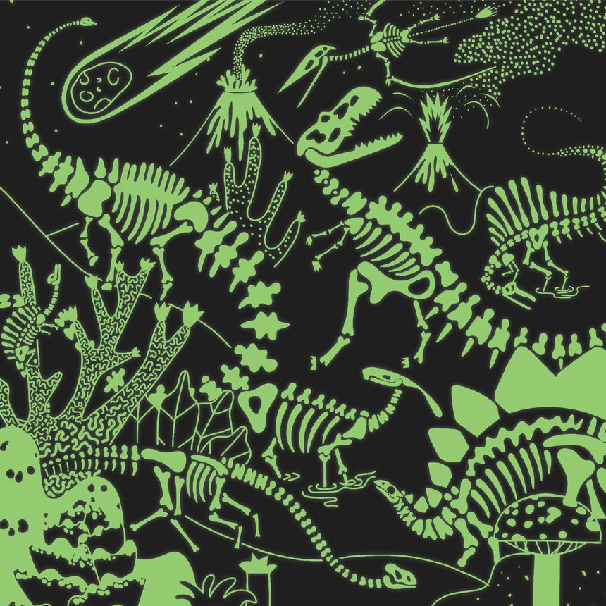 Mudpuppy: rodzinne puzzle świecące w ciemności dinozaury Dinosaurs Illuminated 500 el. - Noski Noski