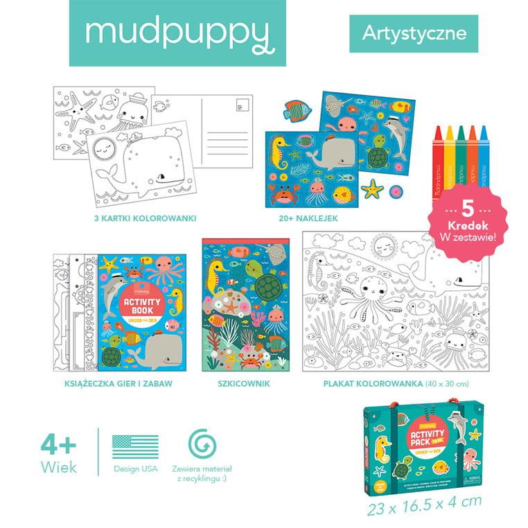 Mudpuppy: zestaw kreatywny Activity Pack to Go Ocean - Noski Noski