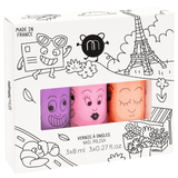 Nailmatic: lakier do paznokci dla dzieci Nail Polish 3 szt. - Noski Noski