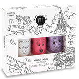 Nailmatic: lakier do paznokci dla dzieci Nail Polish 3 szt. - Noski Noski
