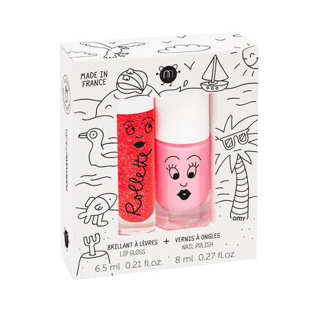 Nailmatic: zestaw prezentowy błyszczyk i lakier do paznokci - Noski Noski