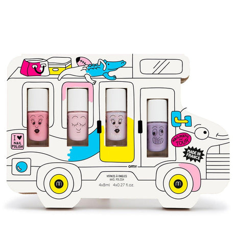 Nailmatic: zestaw prezentowy cztery lakiery do paznokci Holidays Van Story - Noski Noski