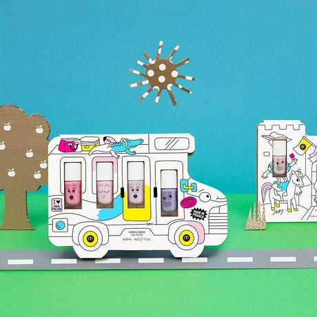 Nailmatic: zestaw prezentowy cztery lakiery do paznokci Holidays Van Story - Noski Noski