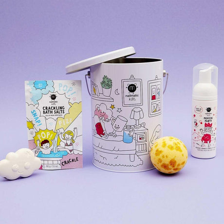 Nailmatic: zestaw prezentowy kosmetyki w puszce Bath Box Surprise - Noski Noski