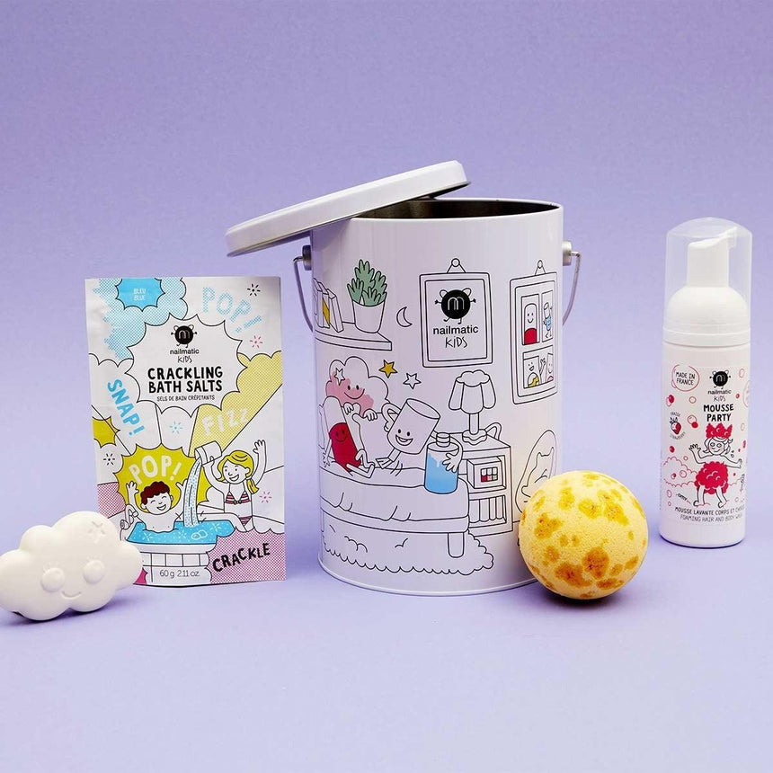 Nailmatic: zestaw prezentowy kosmetyki w puszce Bath Box Surprise - Noski Noski