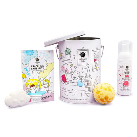 Nailmatic: zestaw prezentowy kosmetyki w puszce Bath Box Surprise - Noski Noski
