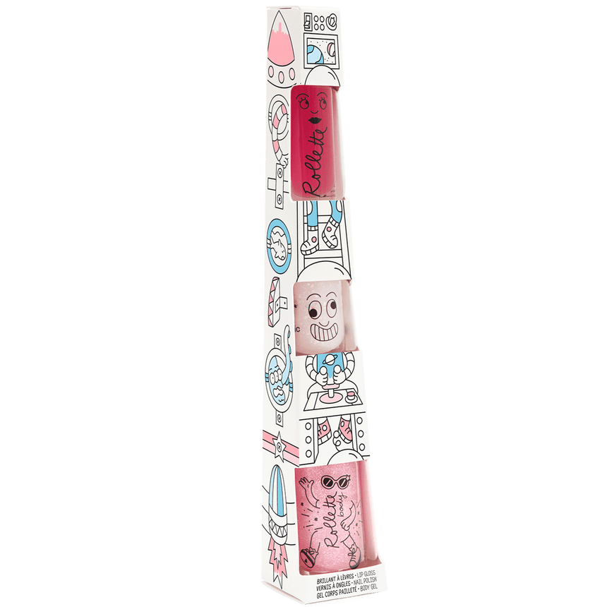 Nailmatic: zestaw prezentowy lakier błyszczyk i roller Dream Rocket - Noski Noski