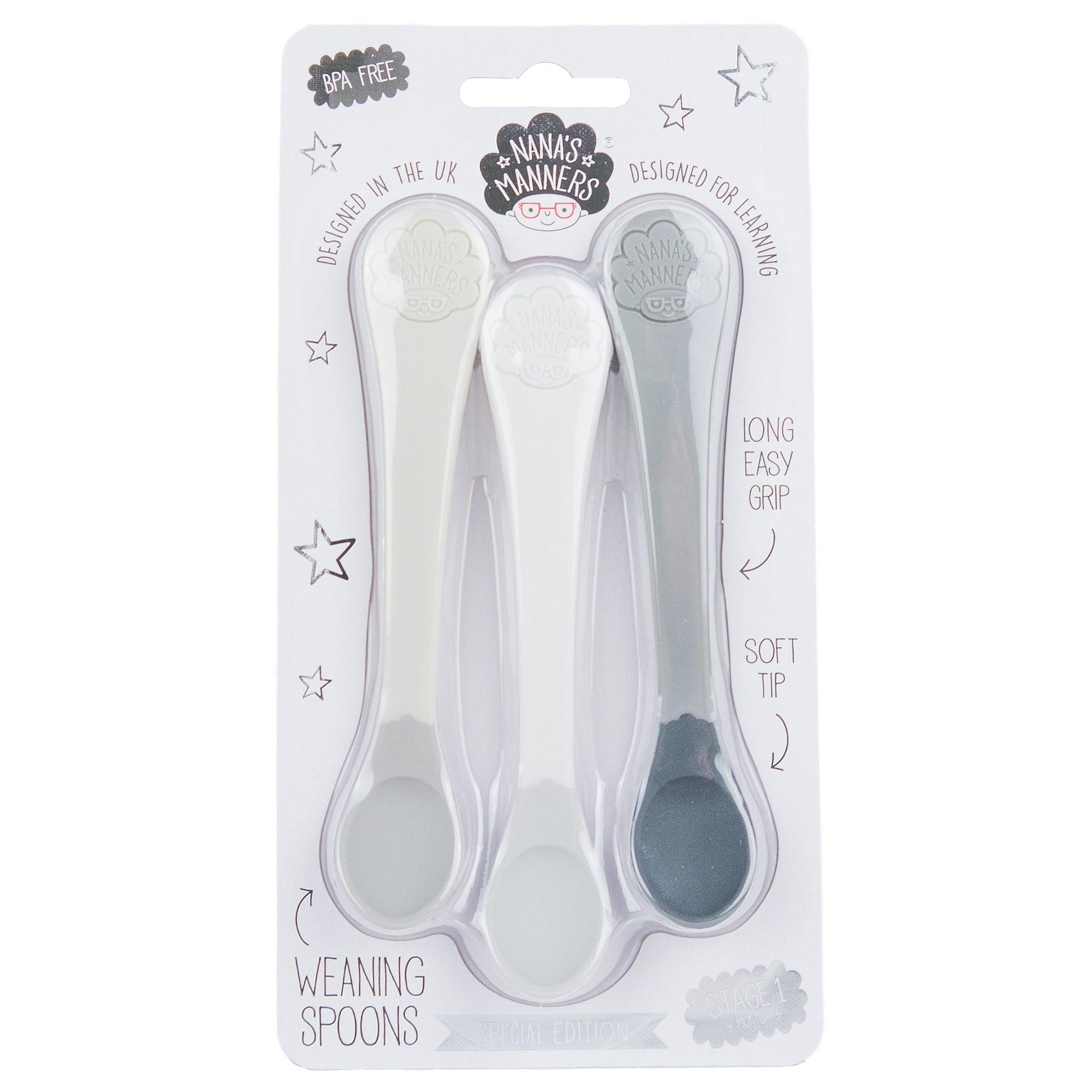 Nana's Manners: pierwsze łyżeczki Weaning Spoons Etap 1 - Noski Noski