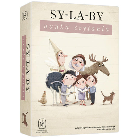 Gra edukacyjna Sylaby Nasza Księgarnia wspiera naukę czytania, idealna dla dzieci, rodziców i nauczycieli.