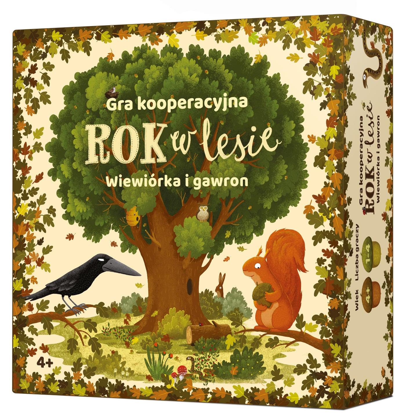 Nasza Księgarnia: gra kooperacyjna Rok w lesie. Wiewiórka i gawron - Noski Noski