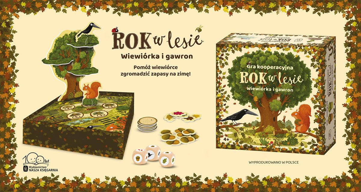 Nasza Księgarnia: gra kooperacyjna Rok w lesie. Wiewiórka i gawron - Noski Noski