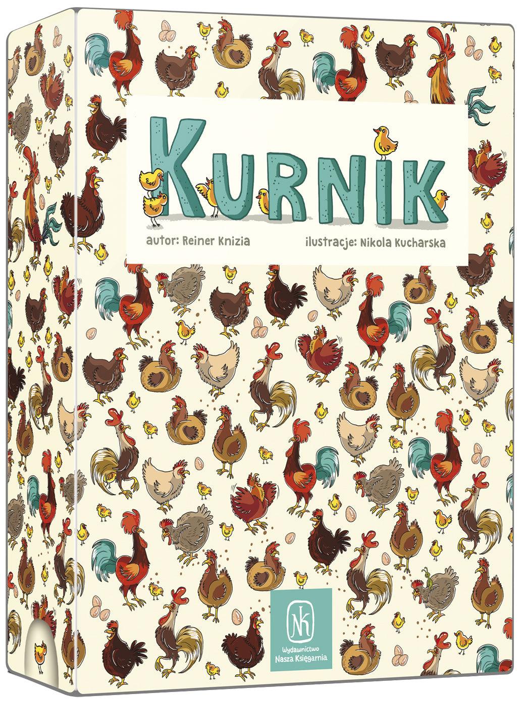 Gra planszowa Kurnik dla dzieci Nasza Księgarnia - szukaj kolorowych jajek, ciesz się pięknymi ilustracjami i wesołą zabawą!