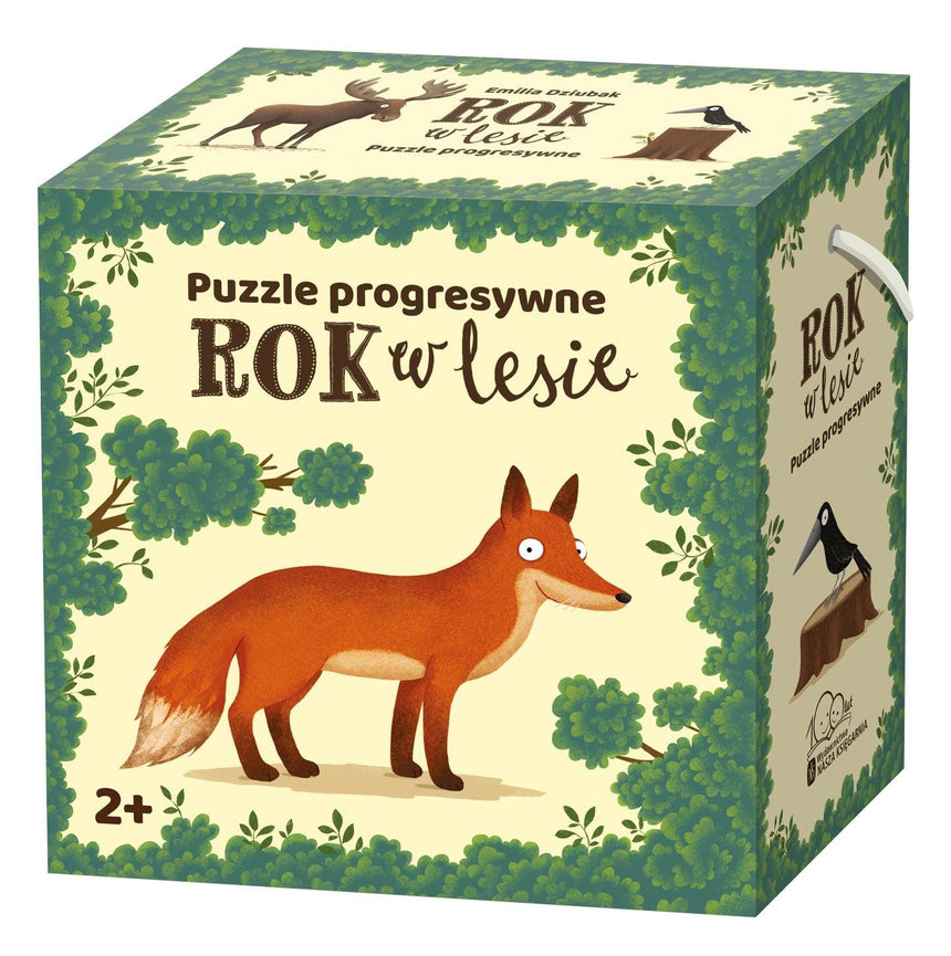 Nasza Księgarnia: puzzle progresywne Rok w lesie - Noski Noski