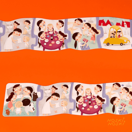 Puzzle Rodzinna Sobota Pucio, edukacyjne układanki dla dzieci, rozwijające spostrzegawczość i wyobraźnię przez zabawę.