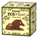Nasza Księgarnia: puzzle Rok w lesie. Rodzice i dzieci - Noski Noski