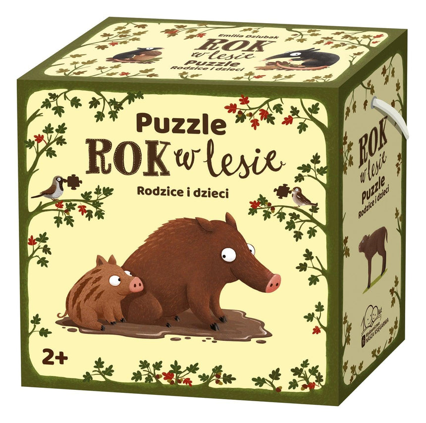 Nasza Księgarnia: puzzle Rok w lesie. Rodzice i dzieci - Noski Noski
