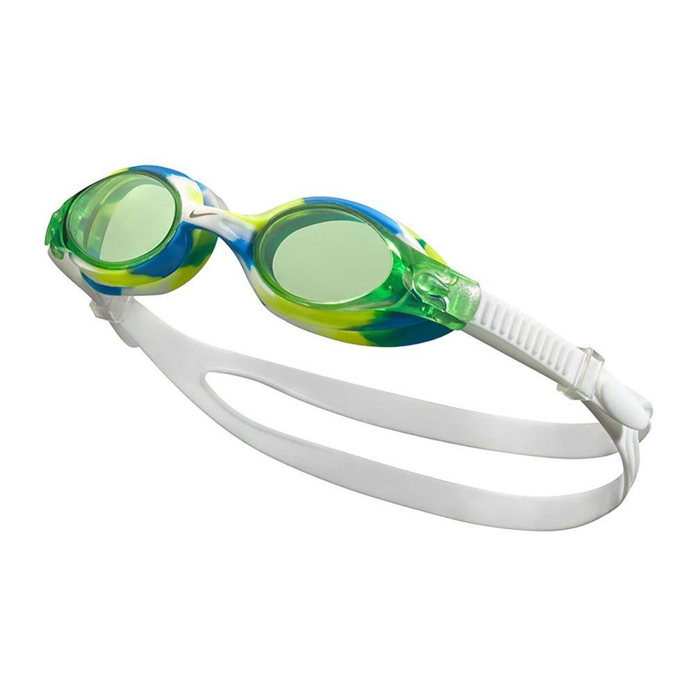 Nike: okularki pływackie Lil' Swoosh Junior Green - Noski Noski