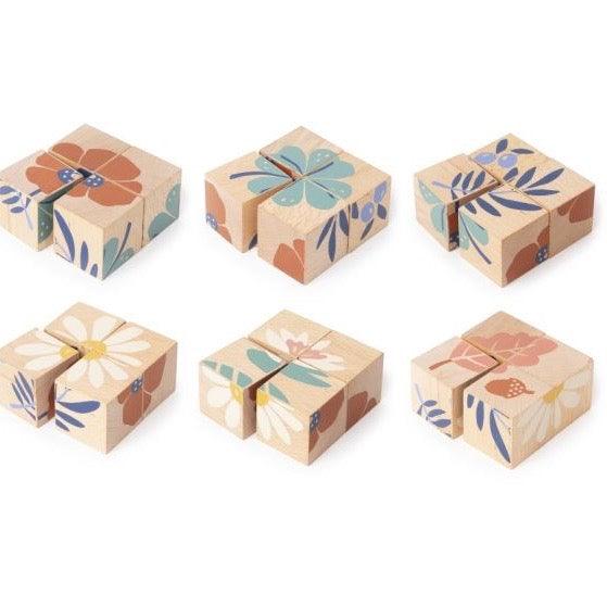 Nobodinoz: drewniane klocki w saszetce Wooden Blocks - Noski Noski