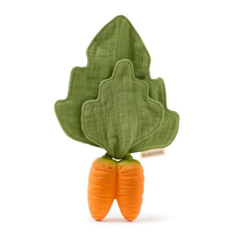 Oli and Carol: gryzak z pieluszką marchewka Mini Doudou Teether - Noski Noski