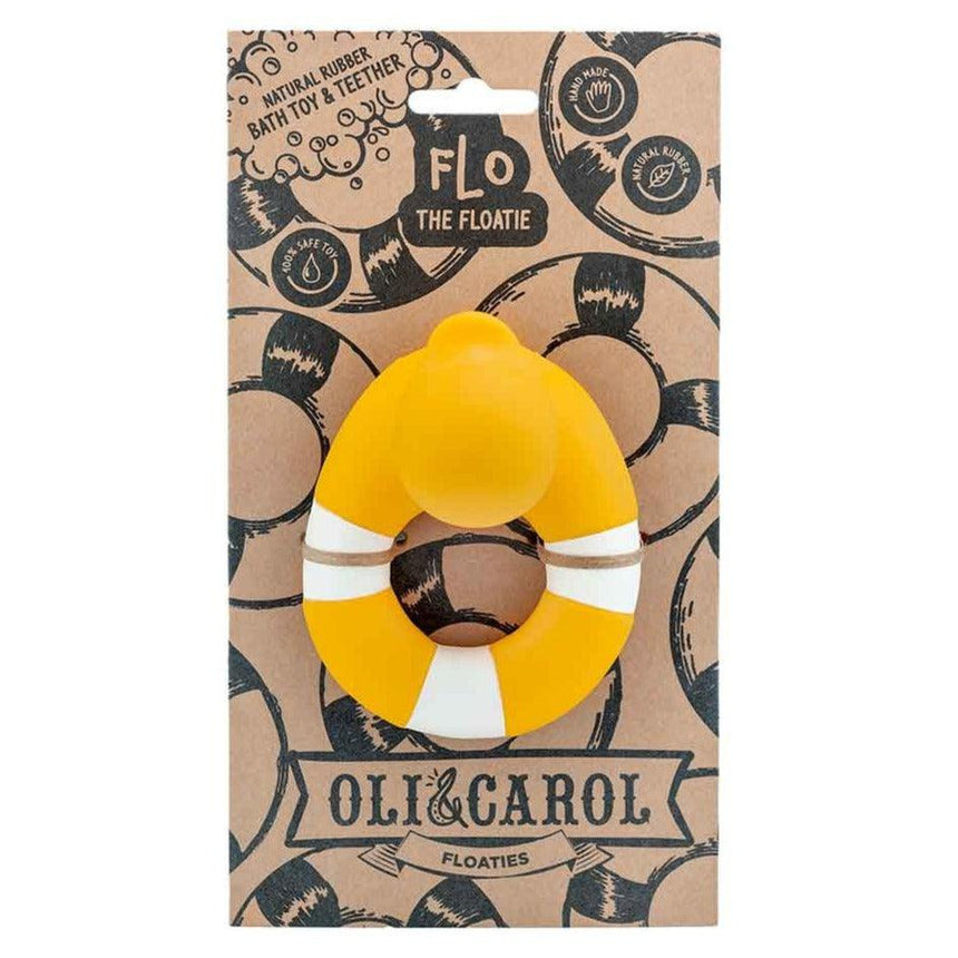 Oli and Carol: kauczukowy gryzak Kaczuszka Flo the Floatie Yellow - Noski Noski