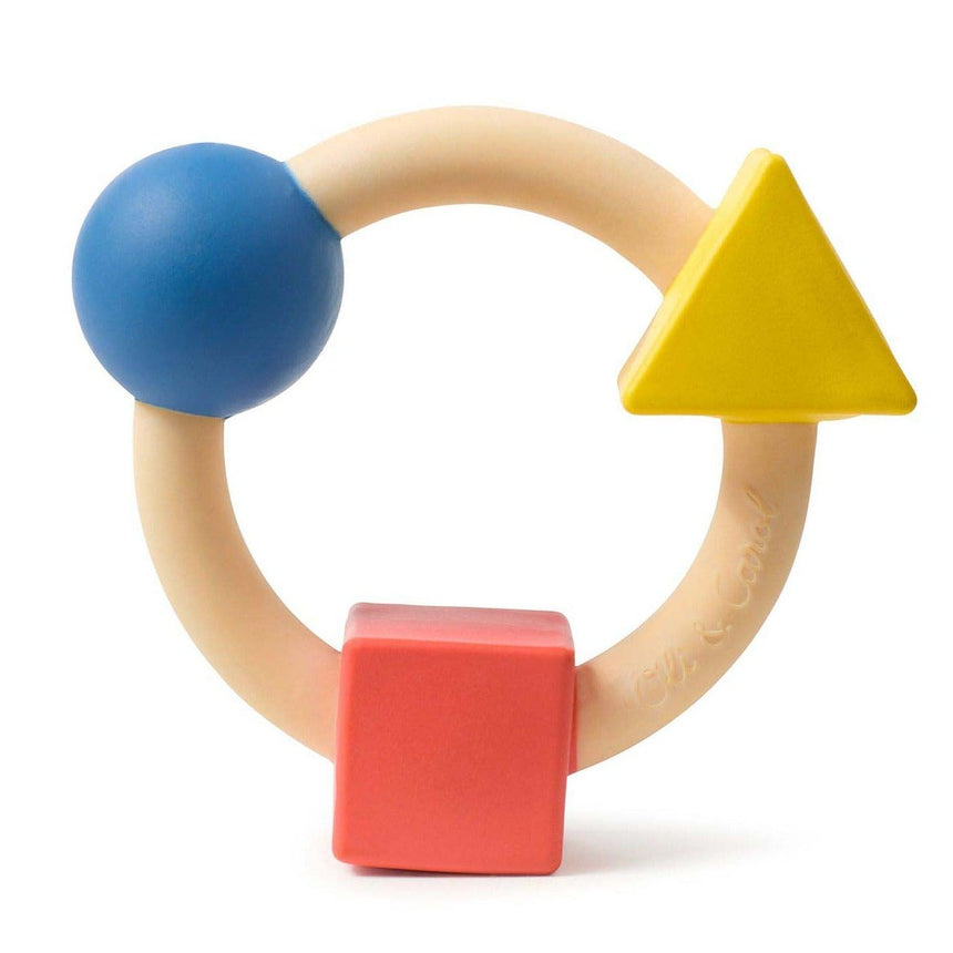 Oli and Carol: okrągły gryzak figury geometryczne Bauhaus - Noski Noski
