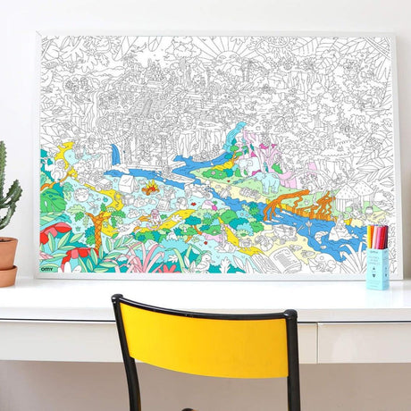 OMY: gigantyczna kolorowanka Giant Coloring Poster 100x70 cm - Noski Noski