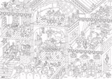 OMY: gigantyczna kolorowanka Giant Coloring Poster 100x70 cm - Noski Noski