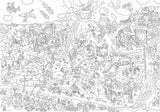 OMY: gigantyczna kolorowanka Giant Coloring Poster 100x70 cm - Noski Noski