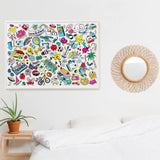 OMY: gigantyczna kolorowanka Giant Coloring Poster 100x70 cm - Noski Noski