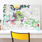 OMY: gigantyczna kolorowanka Giant Coloring Poster 100x70 cm - Noski Noski