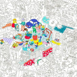 OMY: gigantyczna kolorowanka Giant Coloring Poster 100x70 cm - Noski Noski