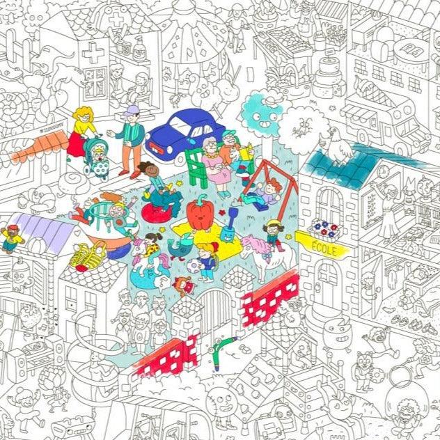 OMY: gigantyczna kolorowanka Giant Coloring Poster 100x70 cm - Noski Noski